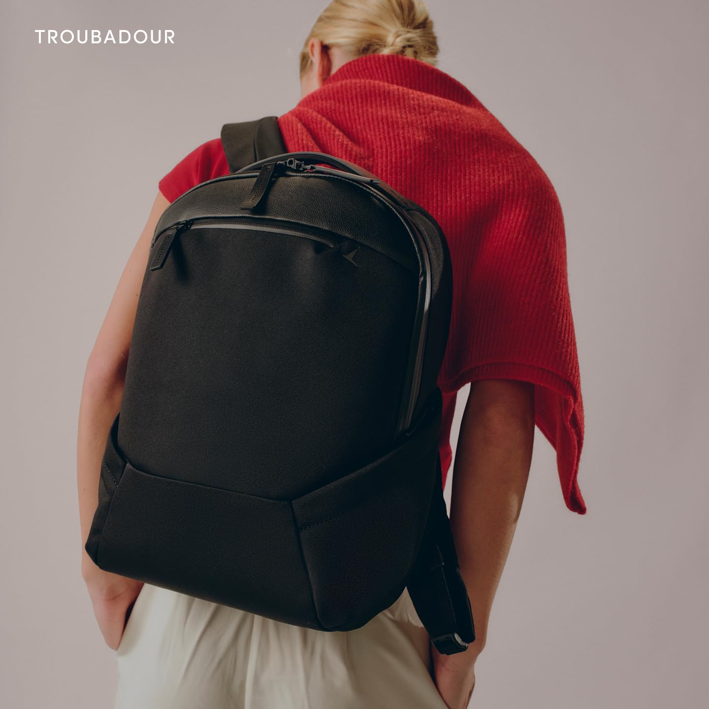 22L Laptop Backpack, Water Resistant, Black
