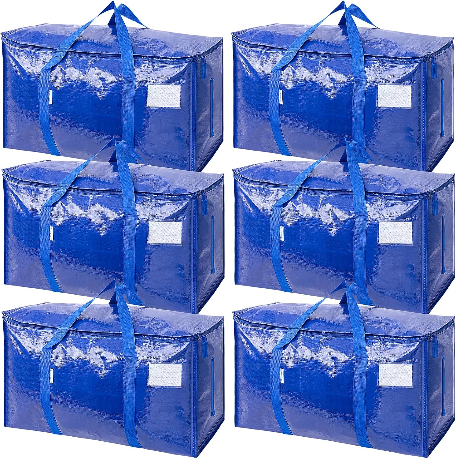 6 Pack Extra Large Heavy Duty Moving and Storage Bags
