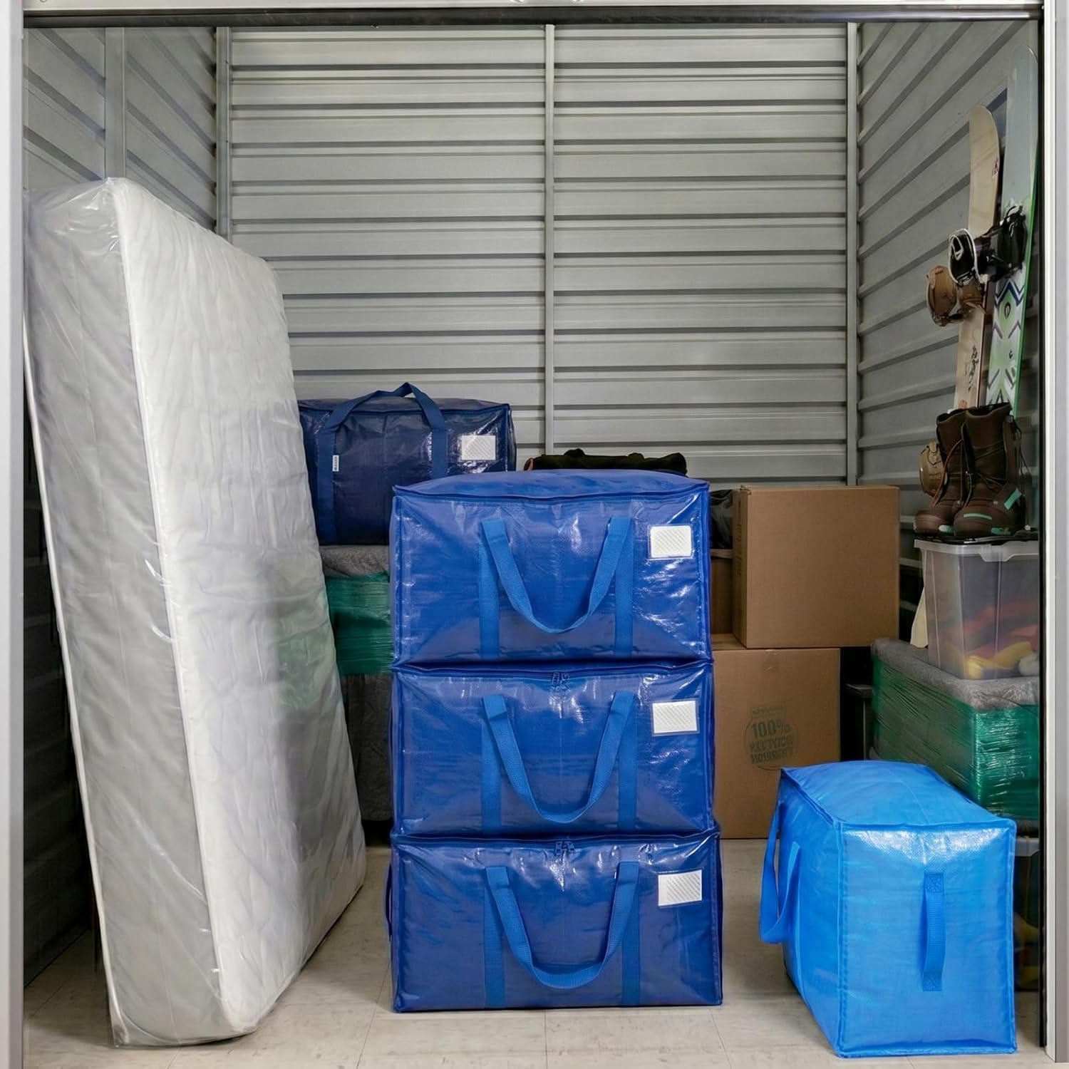 6 Pack Extra Large Heavy Duty Moving and Storage Bags