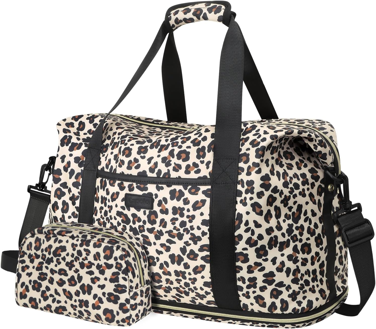 Expandable Travel Duffle Bag, 32L to 43L, Waterproof, with Toiletry Bag